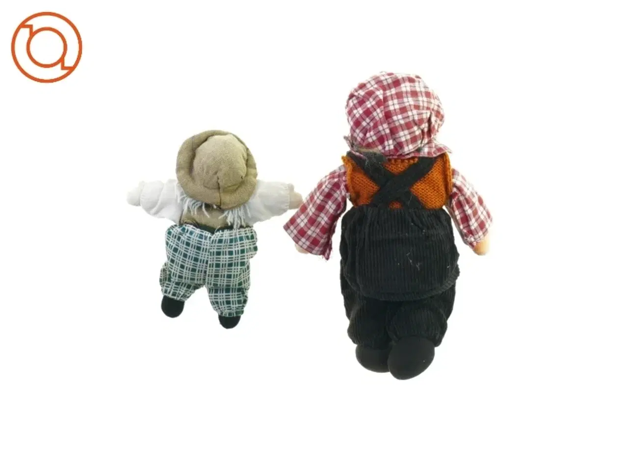 Billede 2 - To dukker (højde 23 og 15 cm).