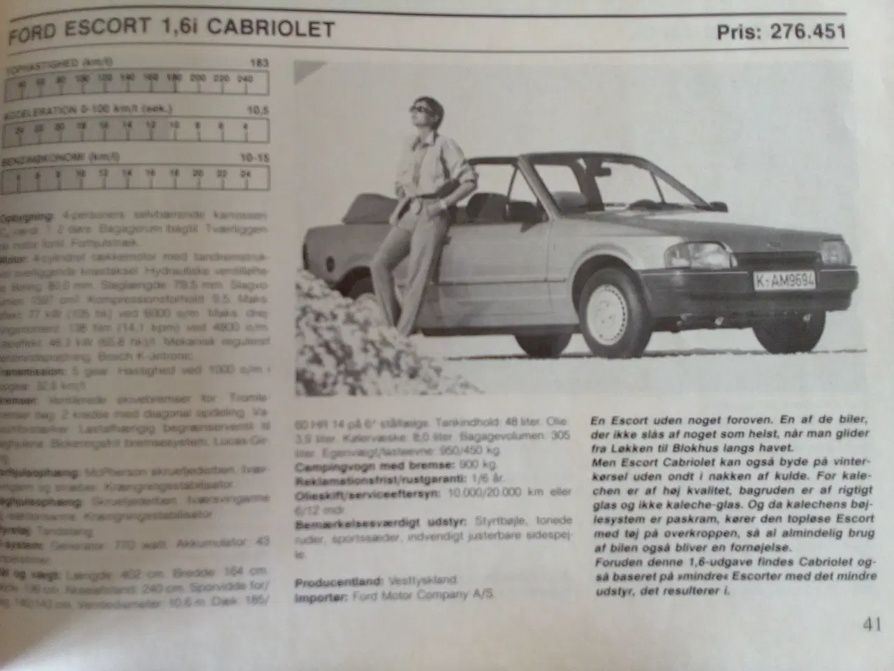 Billede 20 - Ford Escort XR3i Cabriolet