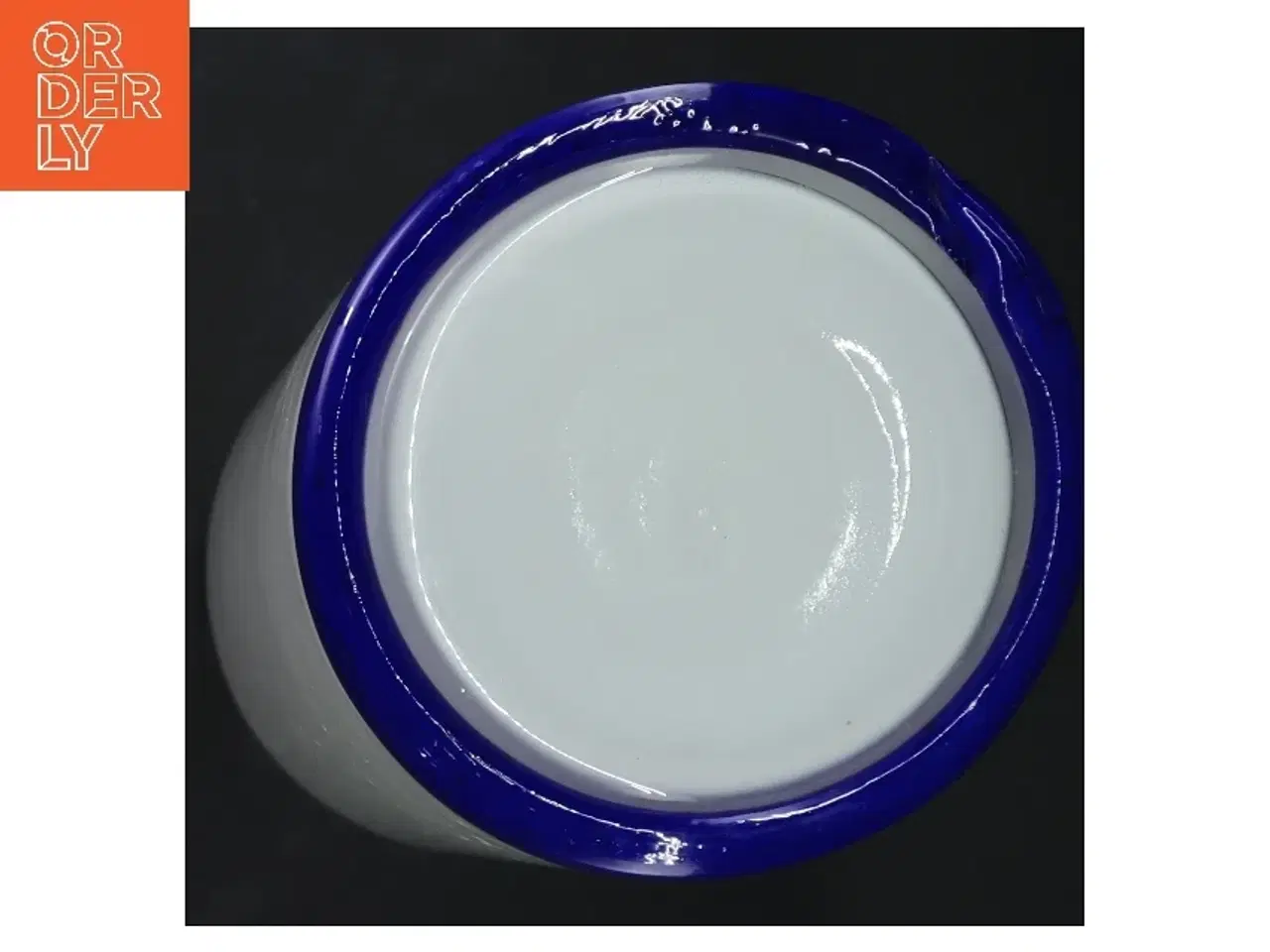 Billede 3 - Blå og hvid vase (str. 27 cm)