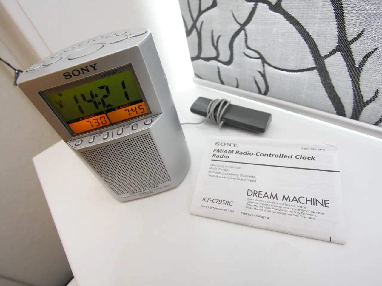 Billede 1 - Sony digital clockradio med 2 alarmer