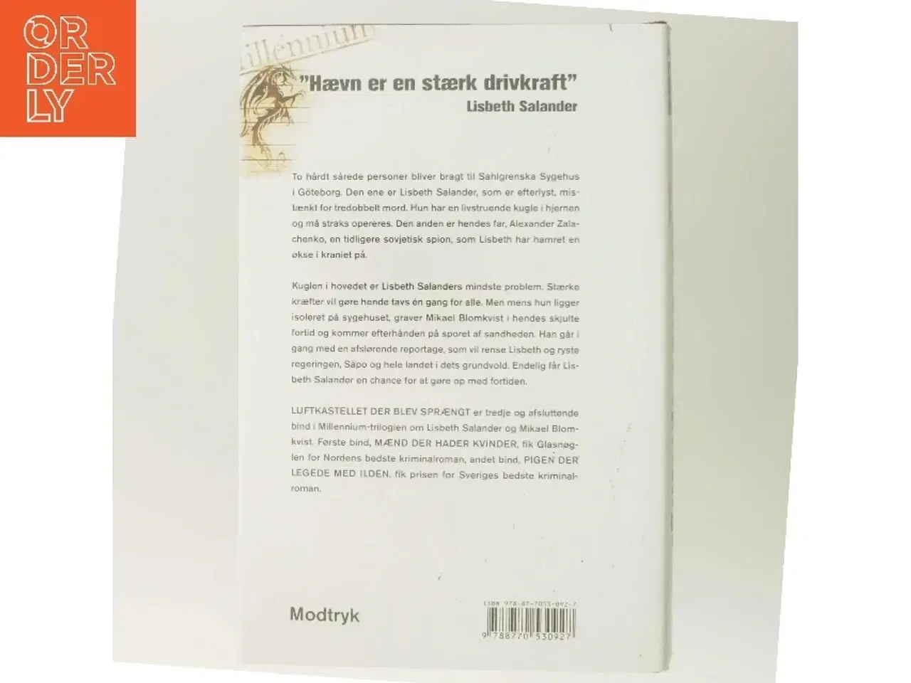 Billede 3 - Luftkastelletderblevsprngt Stir up a Hornets' Nest of Girl. Shi Dige Larsen. the Danish Original. Hardcover](chinese Edition) af Stieg Larsson (Bo