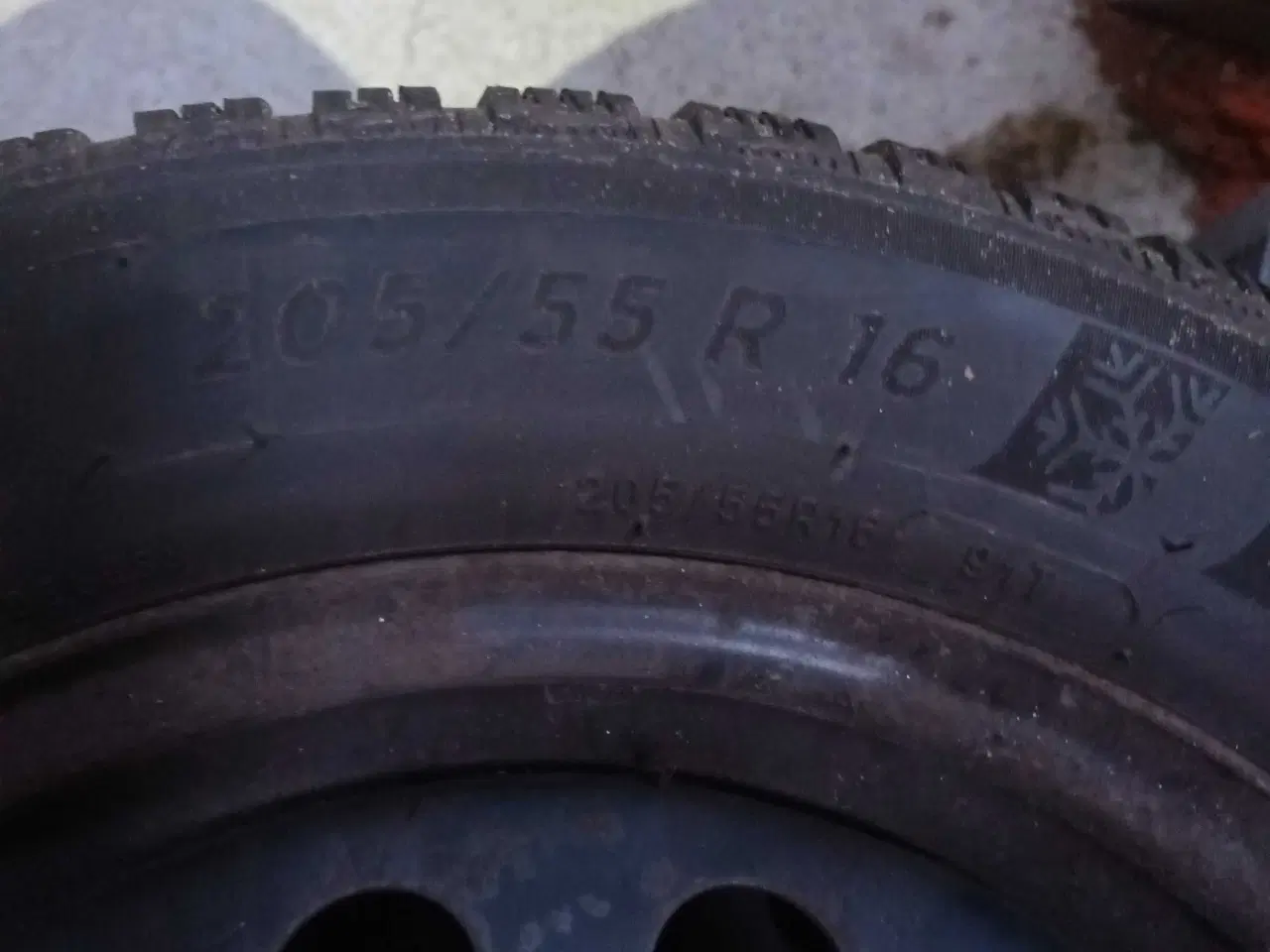 Billede 1 - Vinterhjul Bridgestone 205x55x16   5x114,3 