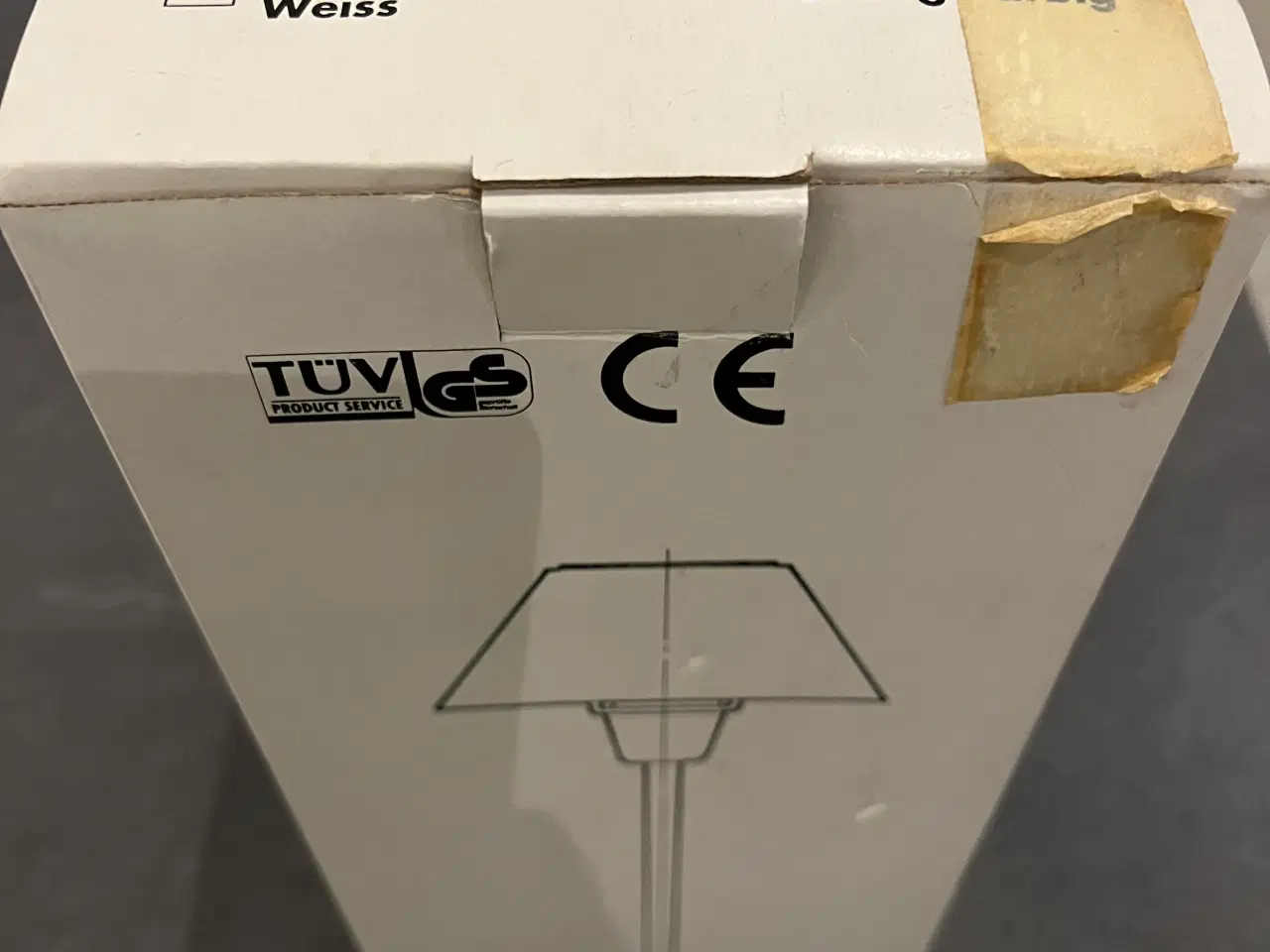 Billede 3 - Orange og let konisk bordlampe