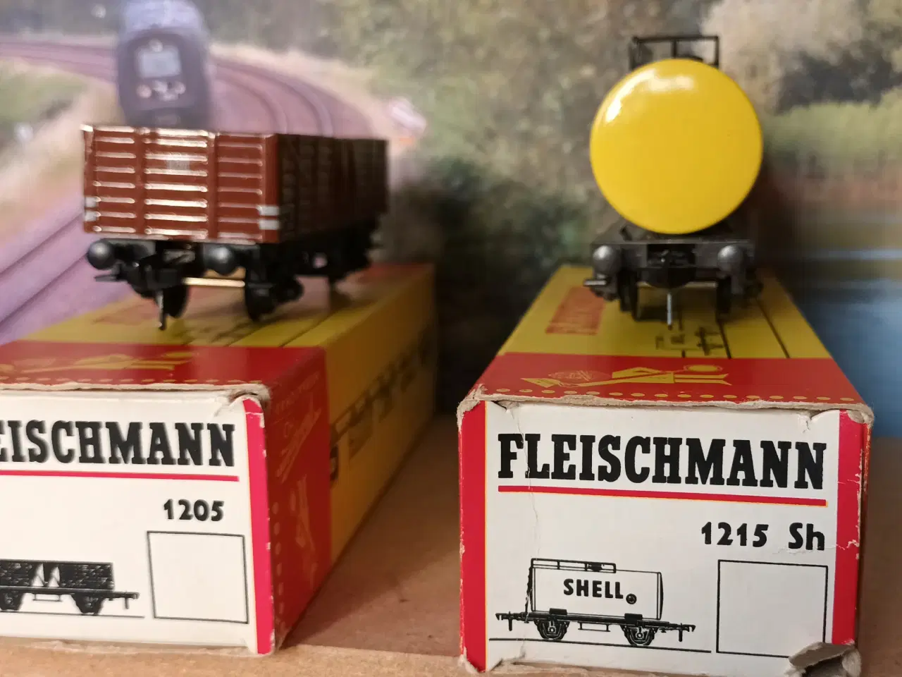 Billede 7 - Fleischmann 1302 - 1205 - 1215Sh. Lok og 2 vogne.
