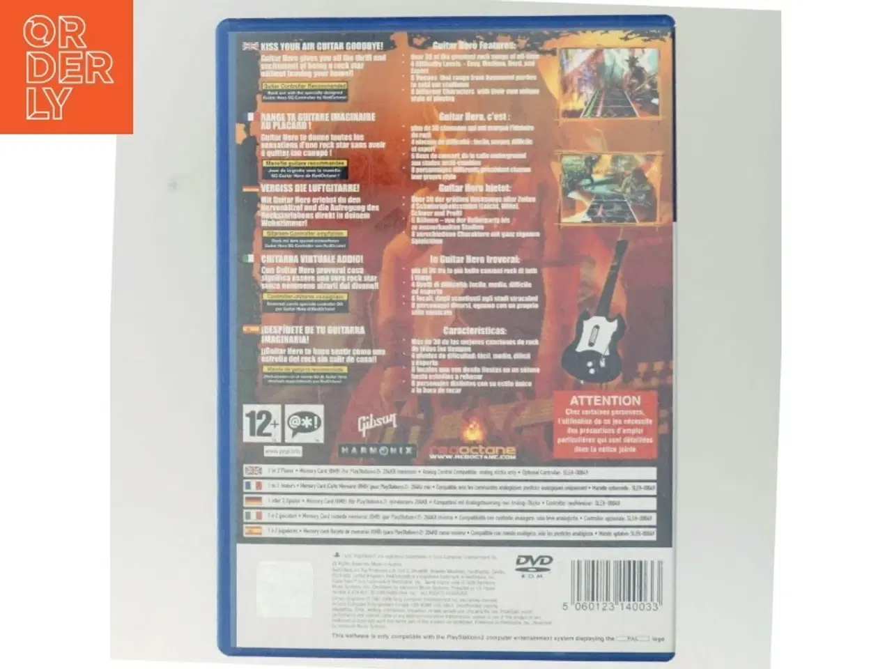 Billede 3 - Guitar Hero PS2 spil fra RedOctane