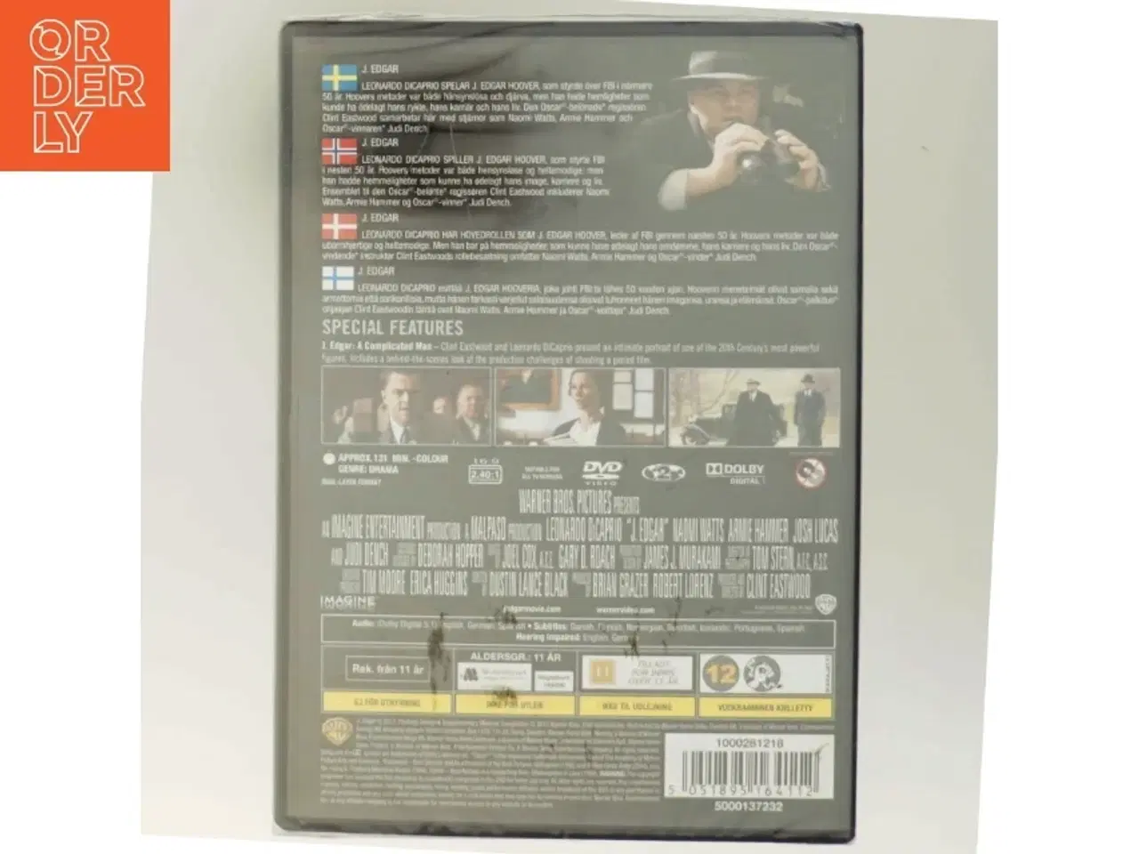 Billede 3 - J. Edgar med Leonardo DiCaprio (DVD)