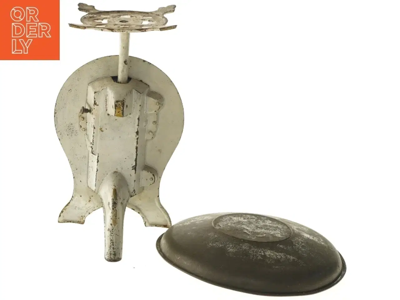 Billede 4 - Antik køkkenvægt (str. Ø 22,5 cm længde 28,5 cm)