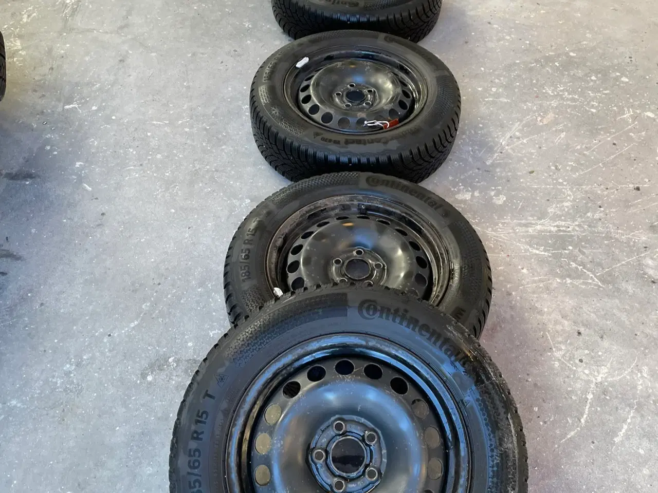Billede 12 - 15" original WV Polo stålfælge + vinterdæk Conti