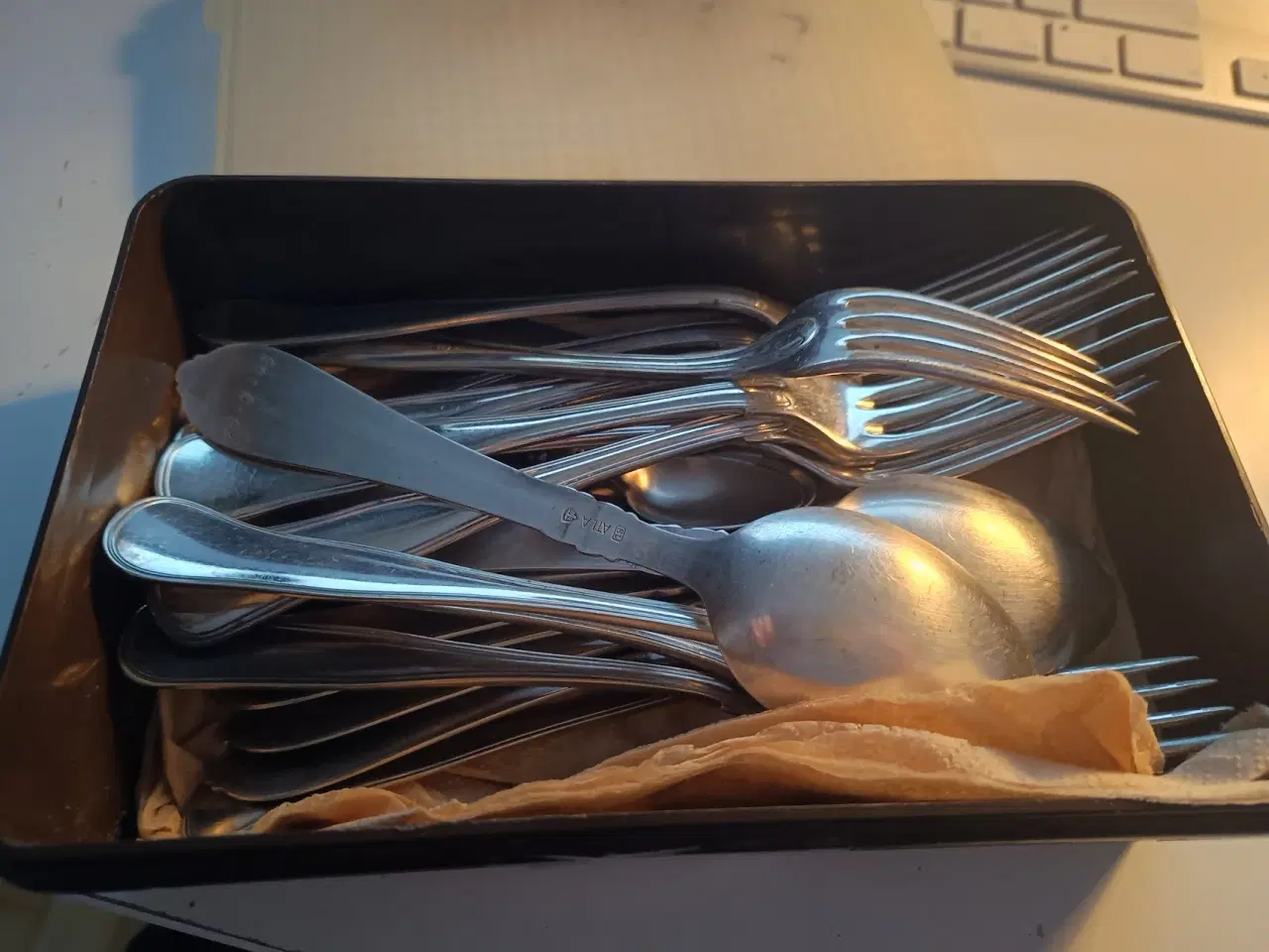 Billede 1 - Sølvplet bestik 25 dele.