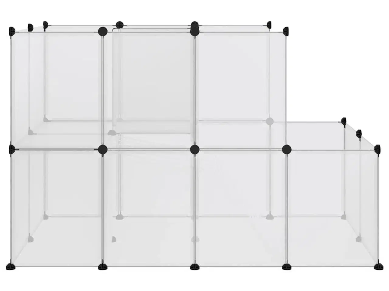 Billede 4 - Lille dyrebur 142x74x93 cm PP og stål transparent