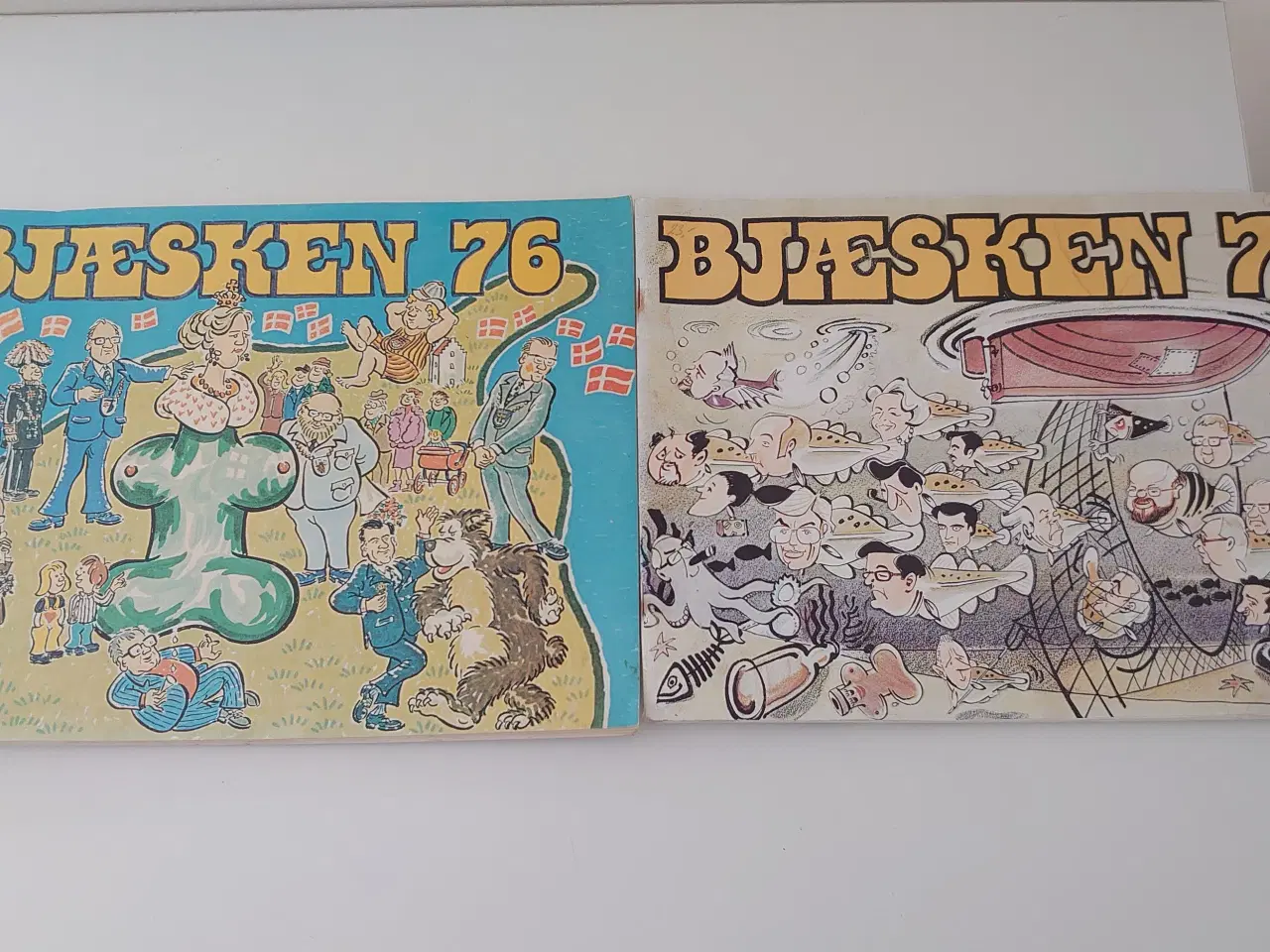 Billede 1 - Bjæsken" fra 1976 og 1979 (satireblad)