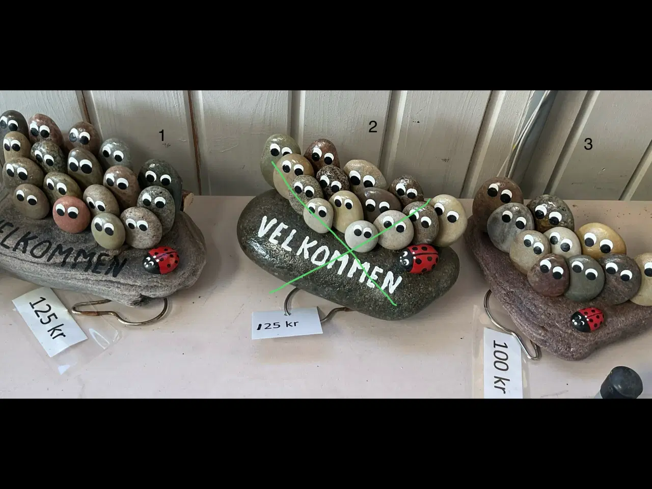 Billede 1 - Øjesten i flere størrelser