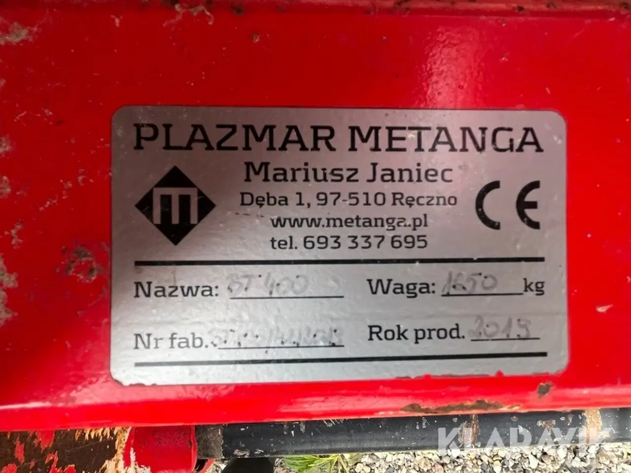Billede 5 - Tallerkenharve Metanga BT 400
