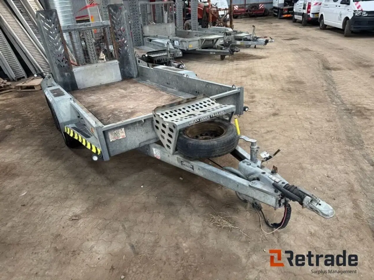 Billede 3 - Brian James A-type 27xtfb 2700kg Trailer med slisker