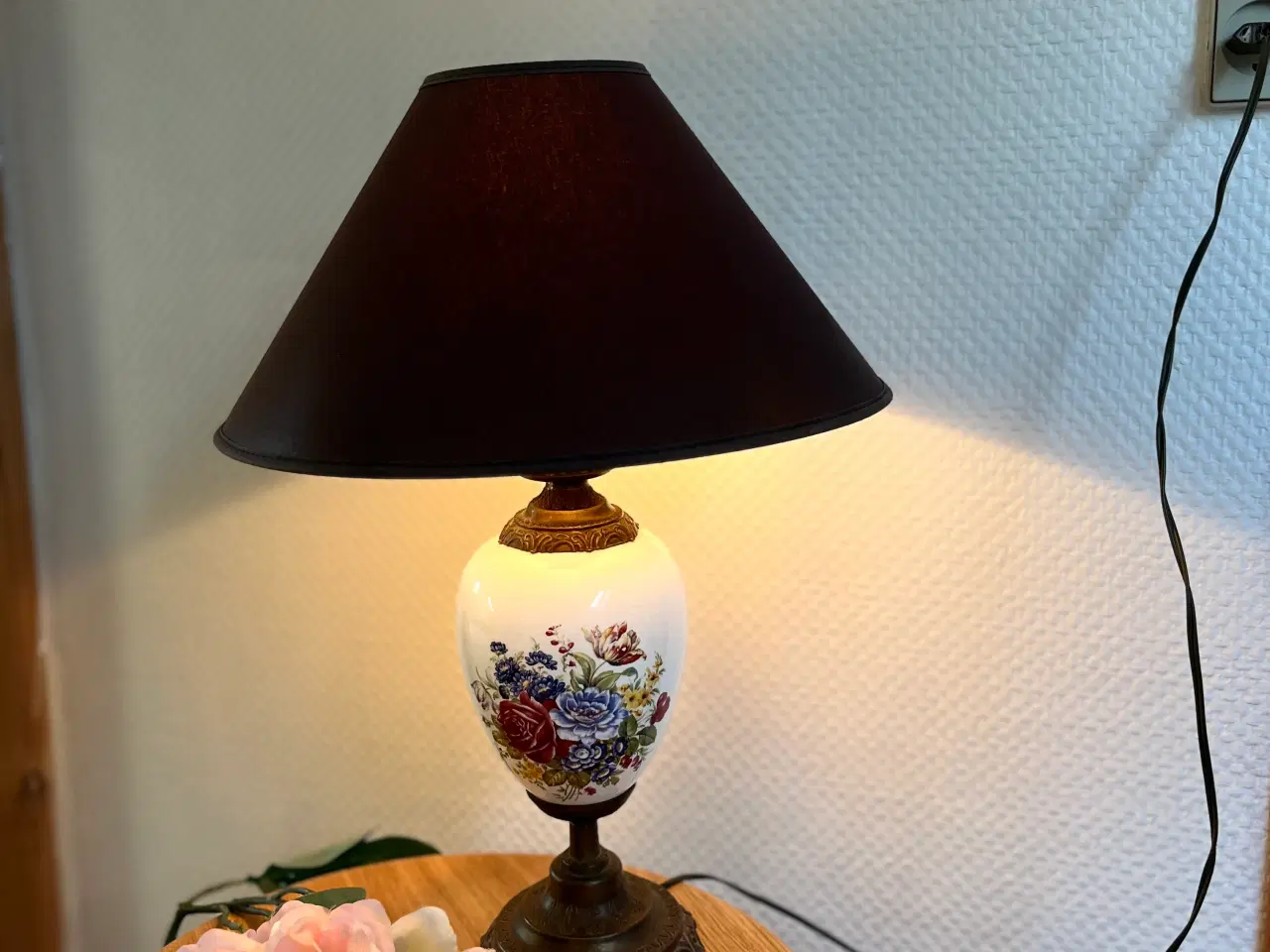 Billede 2 - Flot gammel porcelæns bordlampe 