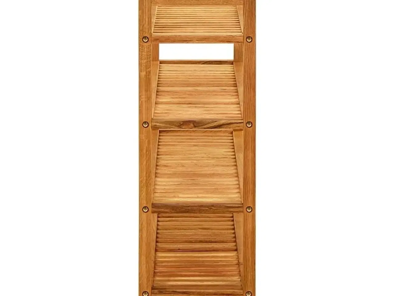Billede 3 - Skostativ med 4 hylder 100x27x80 cm massivt egetræ