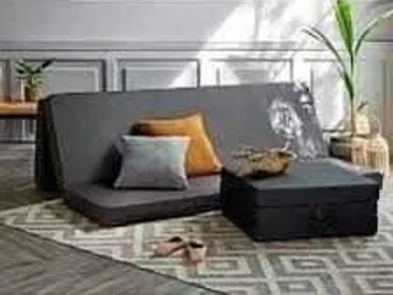 Billede 1 - Sleepy lux foldemadras Antracit 180x150x12 cm
