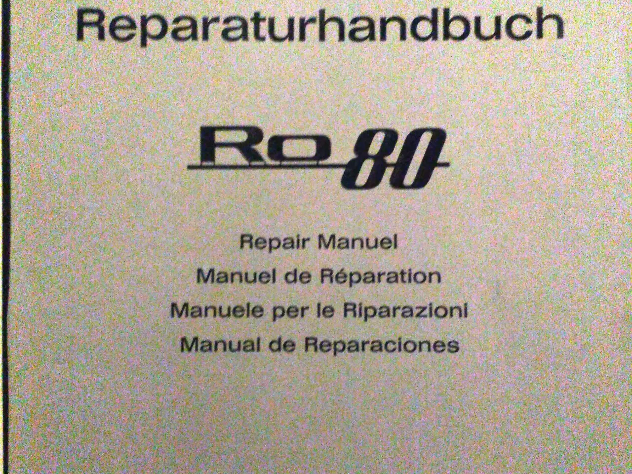 Billede 1 - NSU RO 80, Reparaturhandbuch.