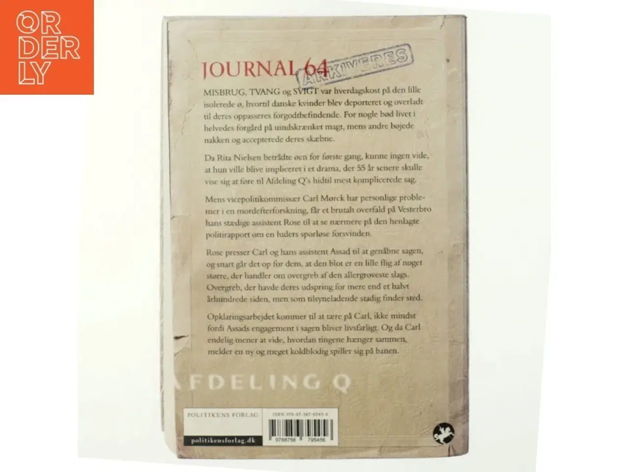 Billede 3 - Journal 64 : krimithriller af Jussi Adler-Olsen (Bog)