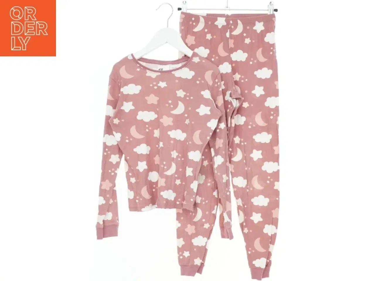 Billede 1 - Børne pyjamas med natmotiv fra H&M (str. 140)