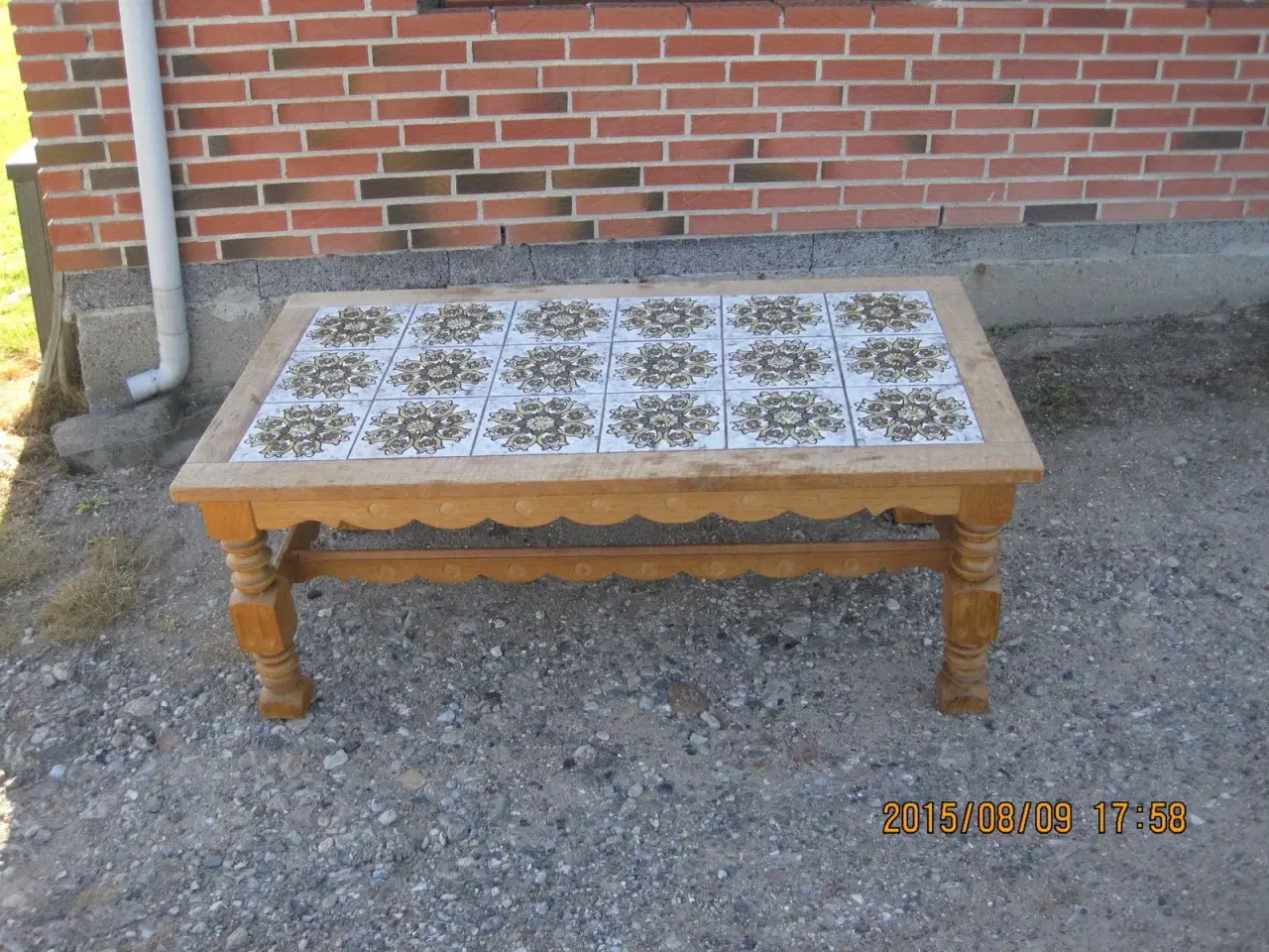 Billede 1 - flot egetræssofabord