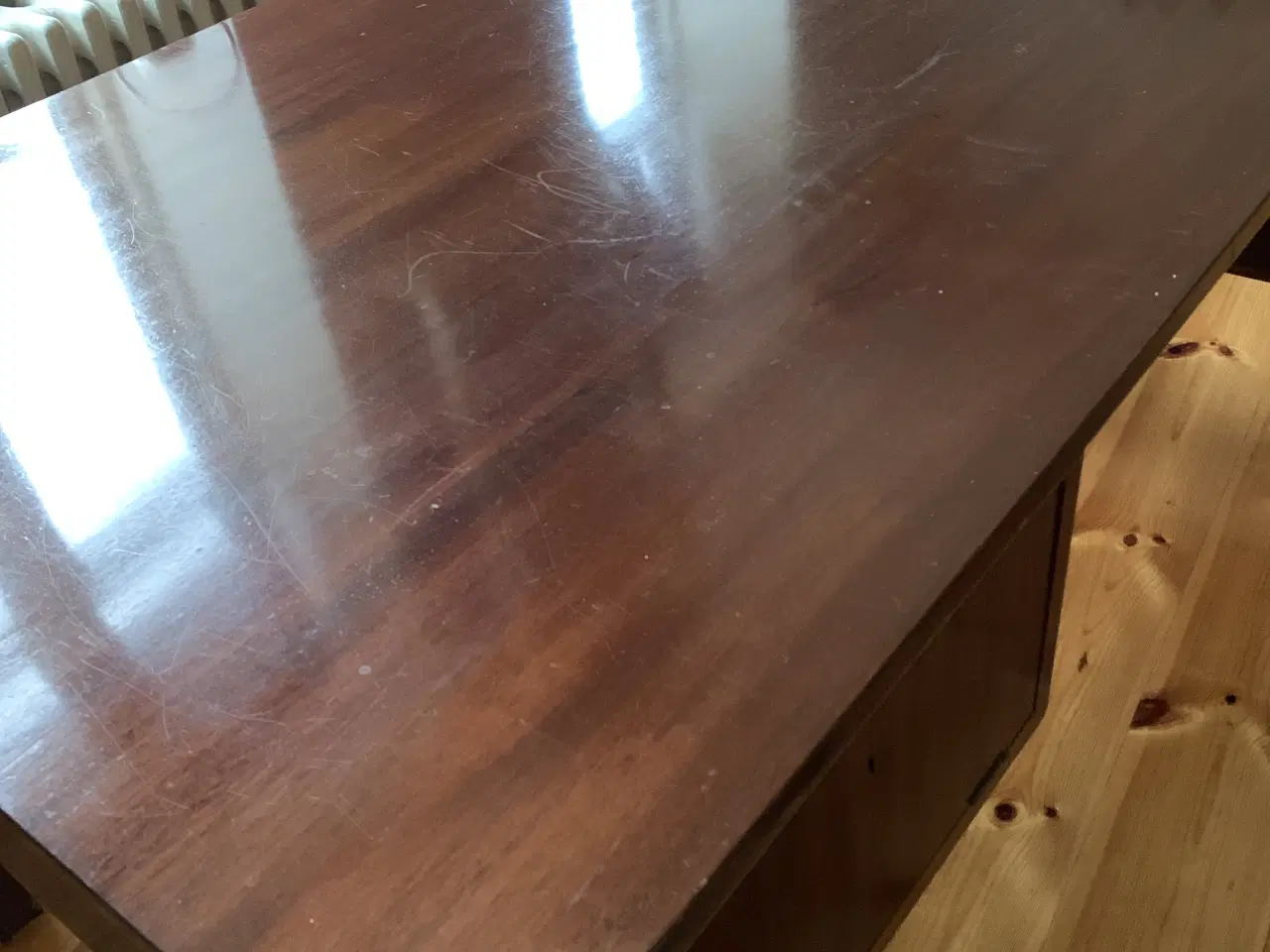 Billede 6 - Stort Skrivebord I mahogni