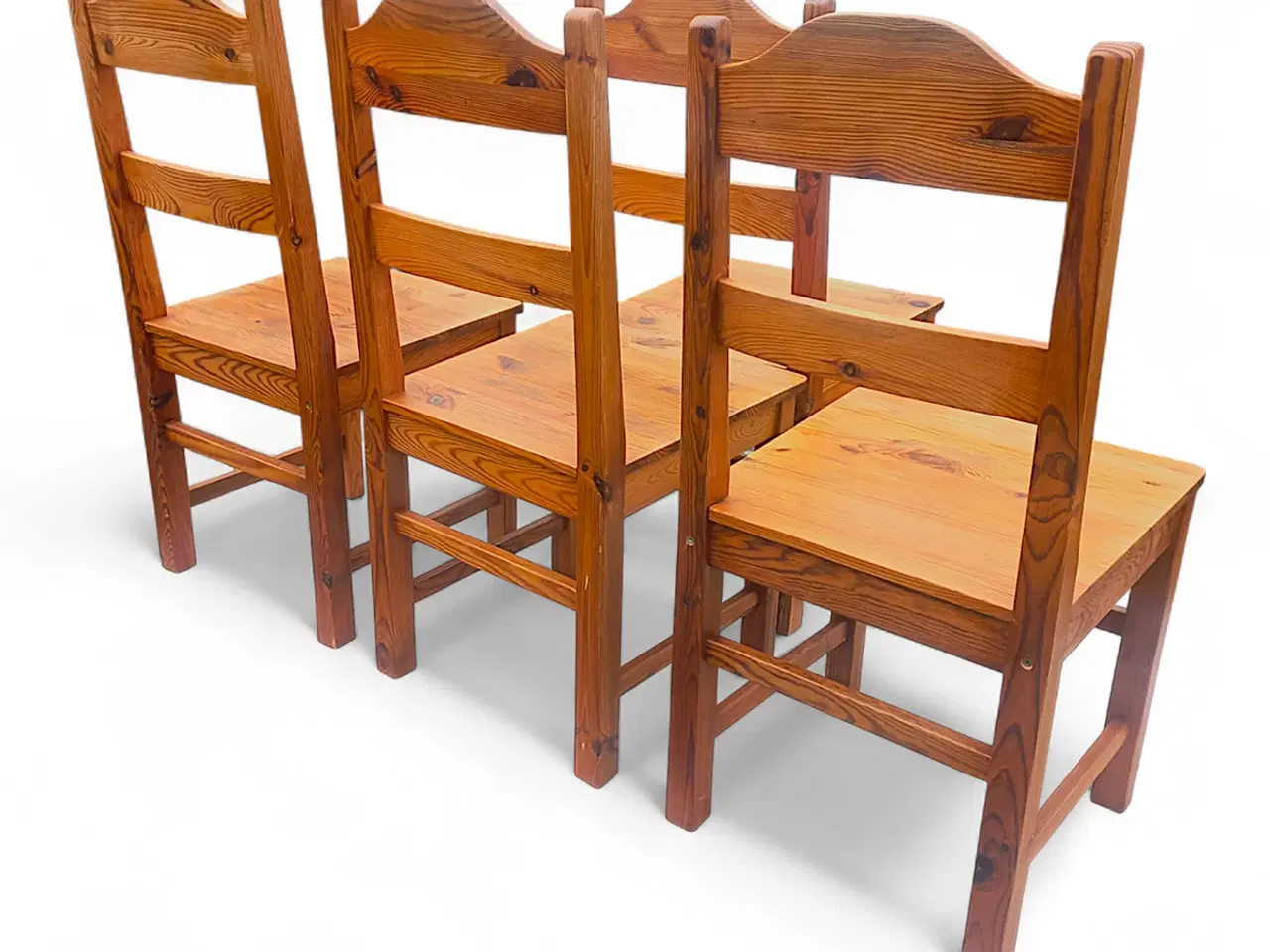 Billede 5 - Sæt med 4 vintage fyrretræsstole – 1970’erne