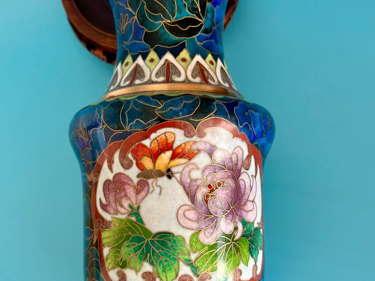 Billede 5 - Antik CLOISONNE vase sælges