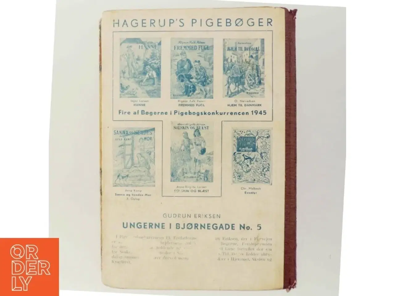 Billede 3 - Gudrun Eriksen 'Ungerne i Bjørnegade No. 5' Bog fra Hagerup