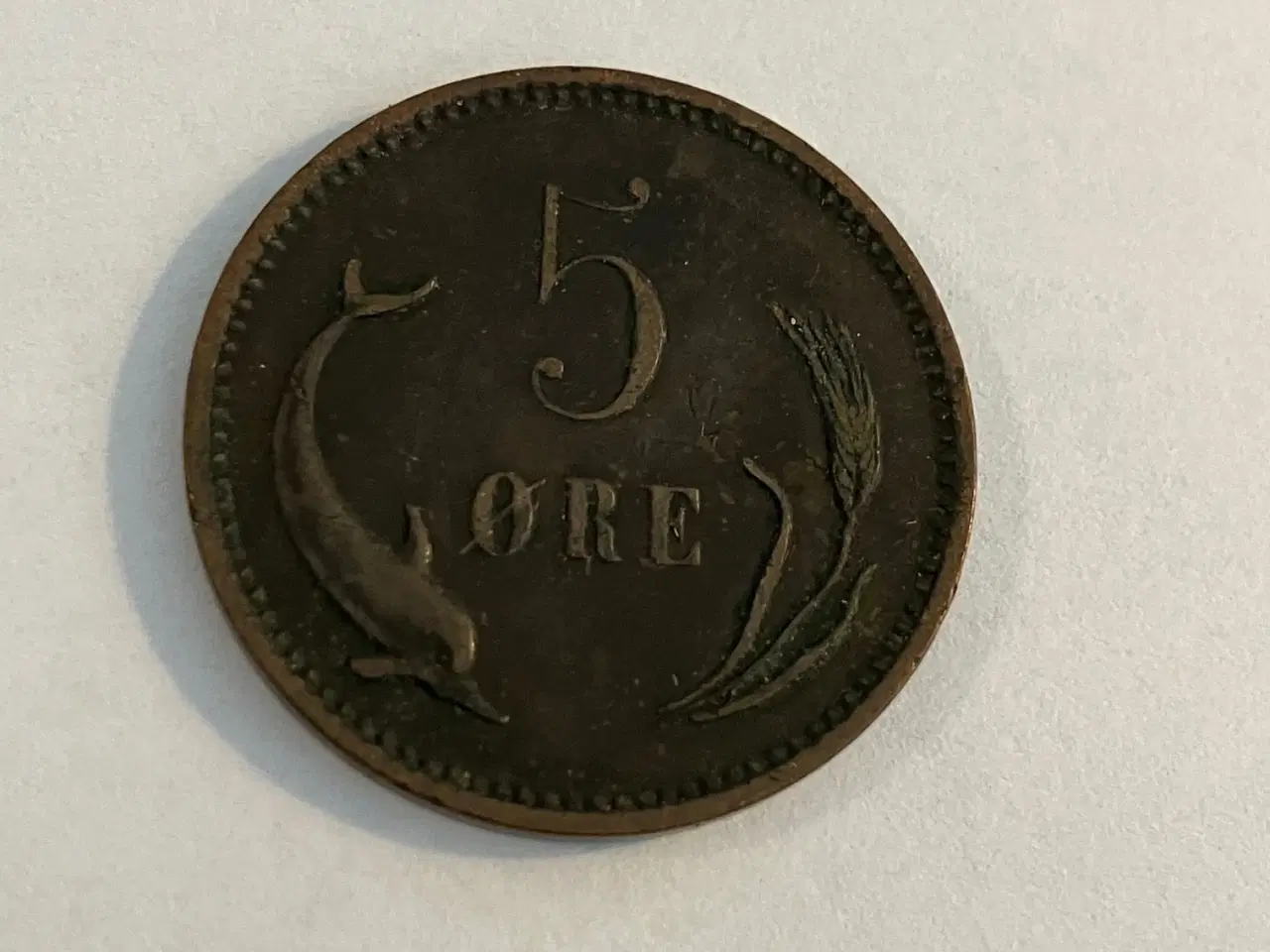 Billede 1 - 5 øre 1904 Danmark