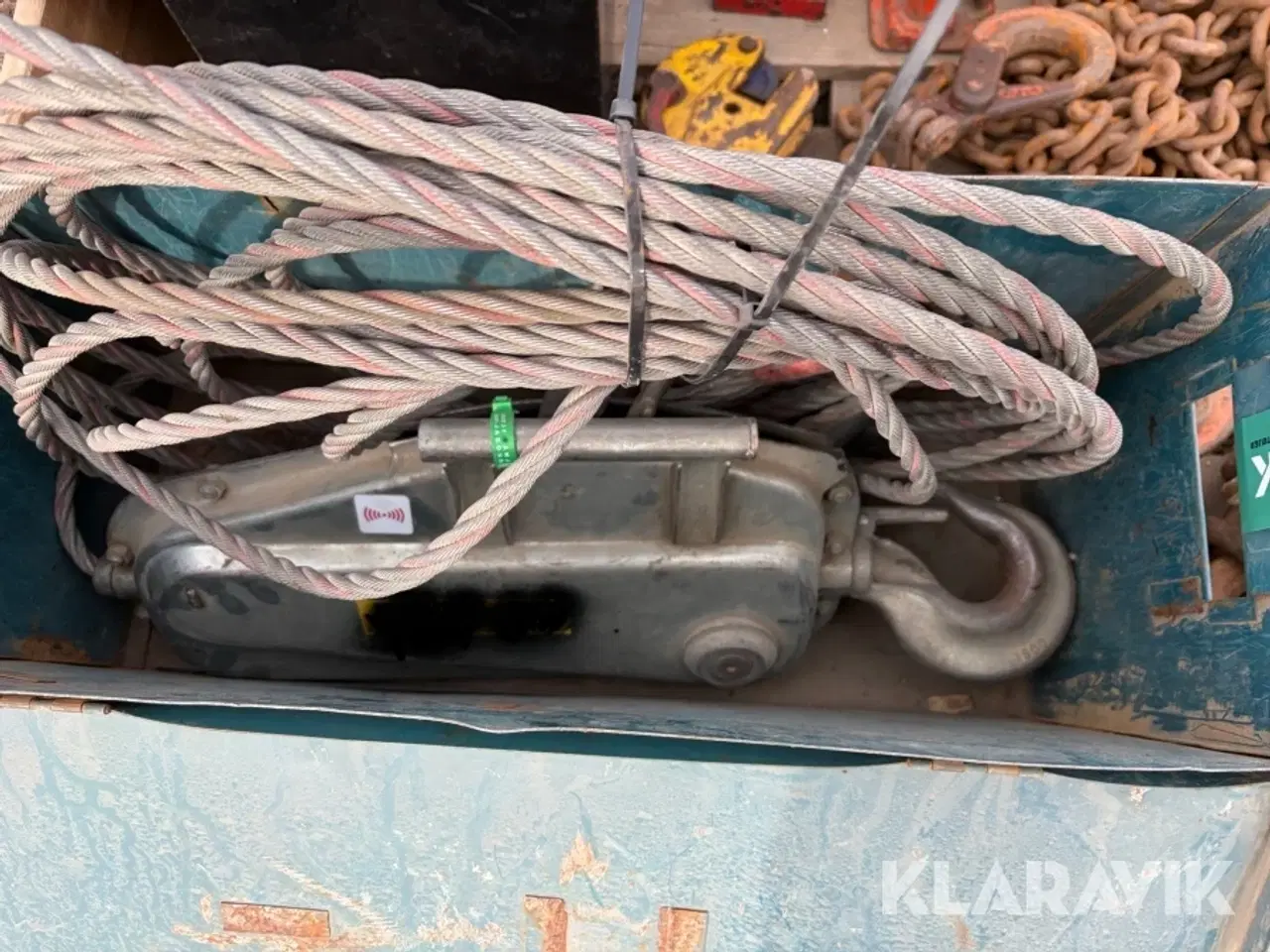 Billede 11 - Kædetalje trifortalje kædeslængder pladeklo og donkrafte samlet lot