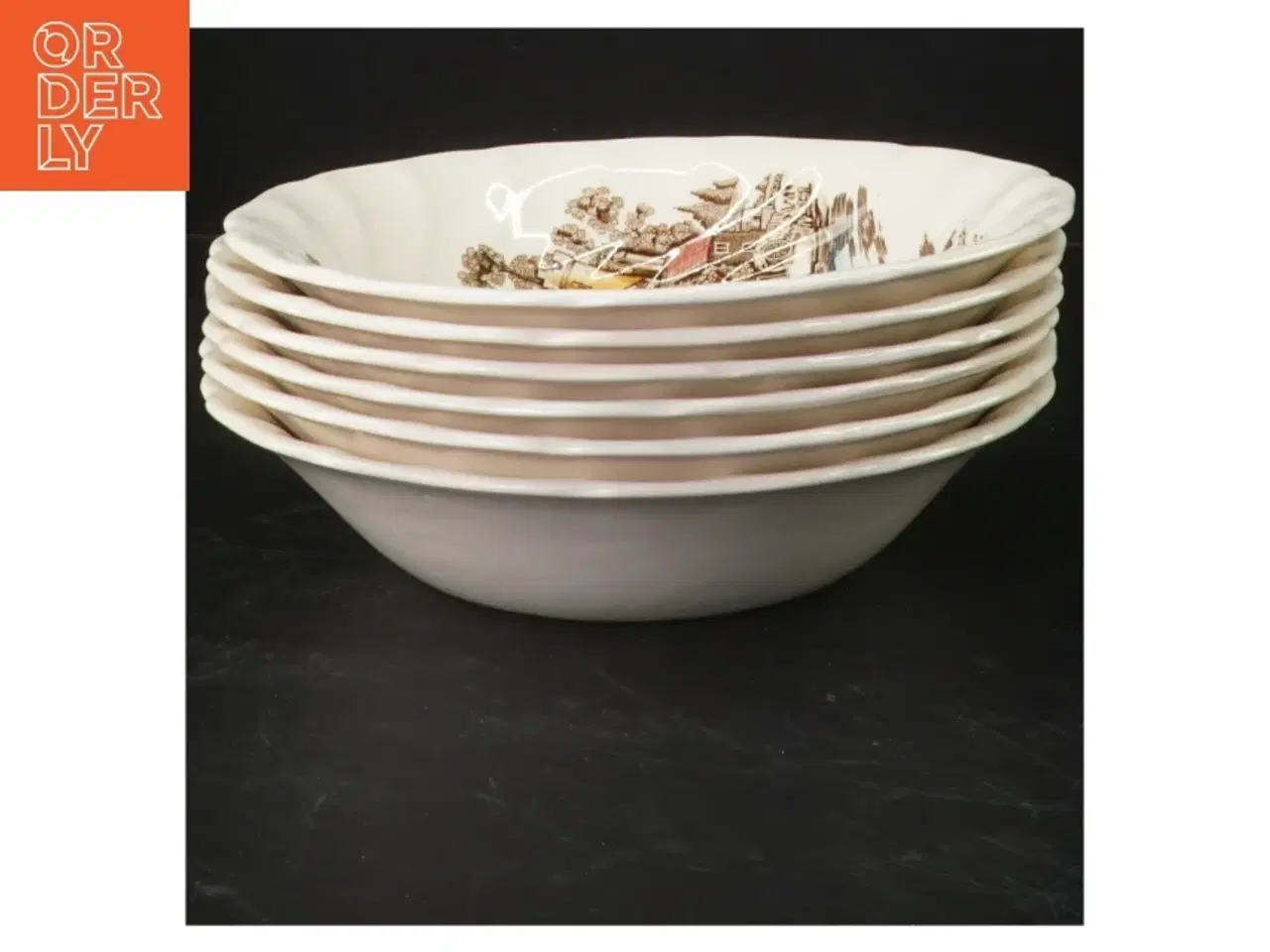 Billede 1 - Sæt af porcelæns skåle fra Johnson Bros fra Johnson Bros (str. Ø. 19,5 cm)