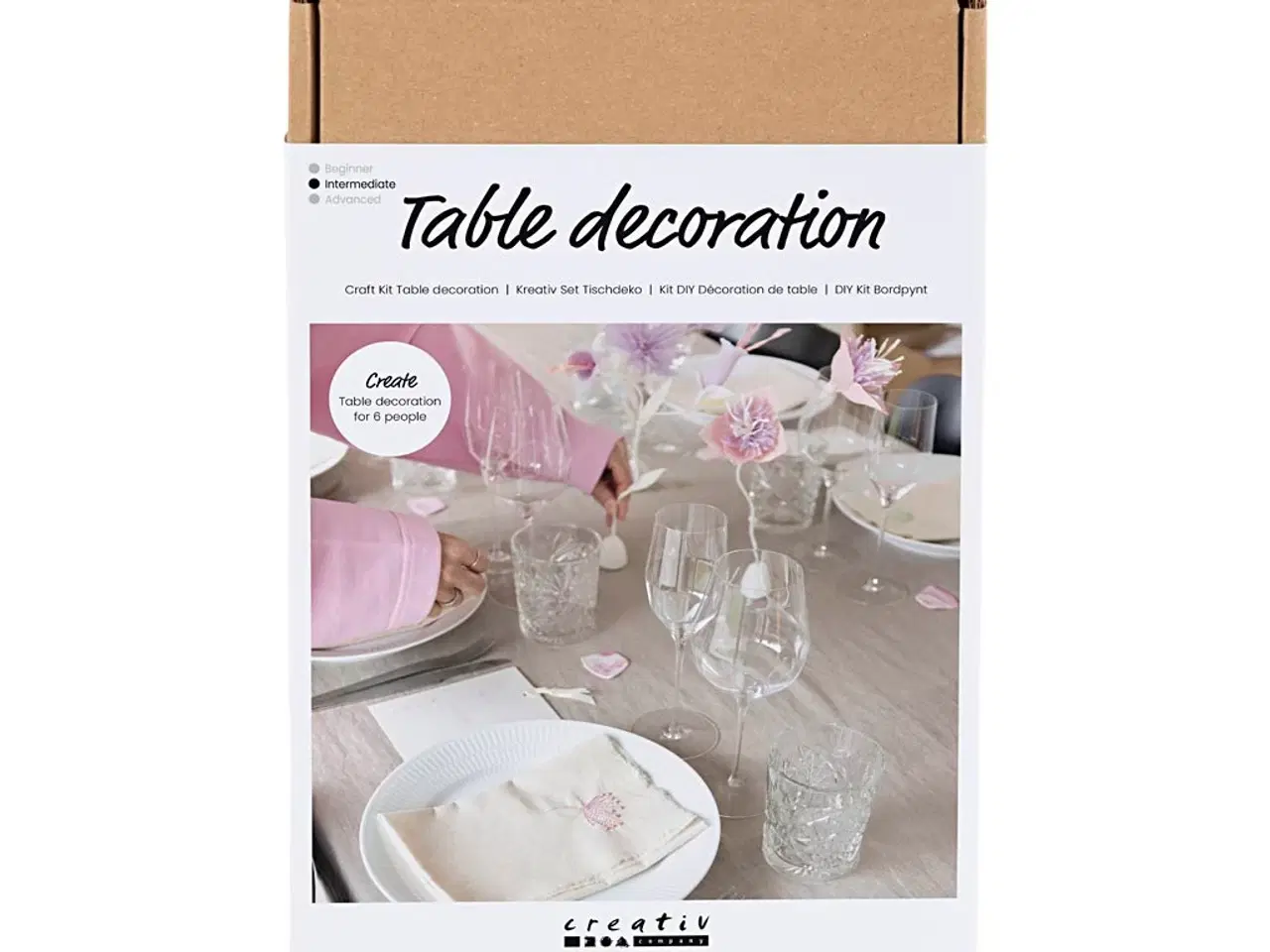 Billede 1 - DIY Kit Bordpynt, pastelfarver, 1 pk.