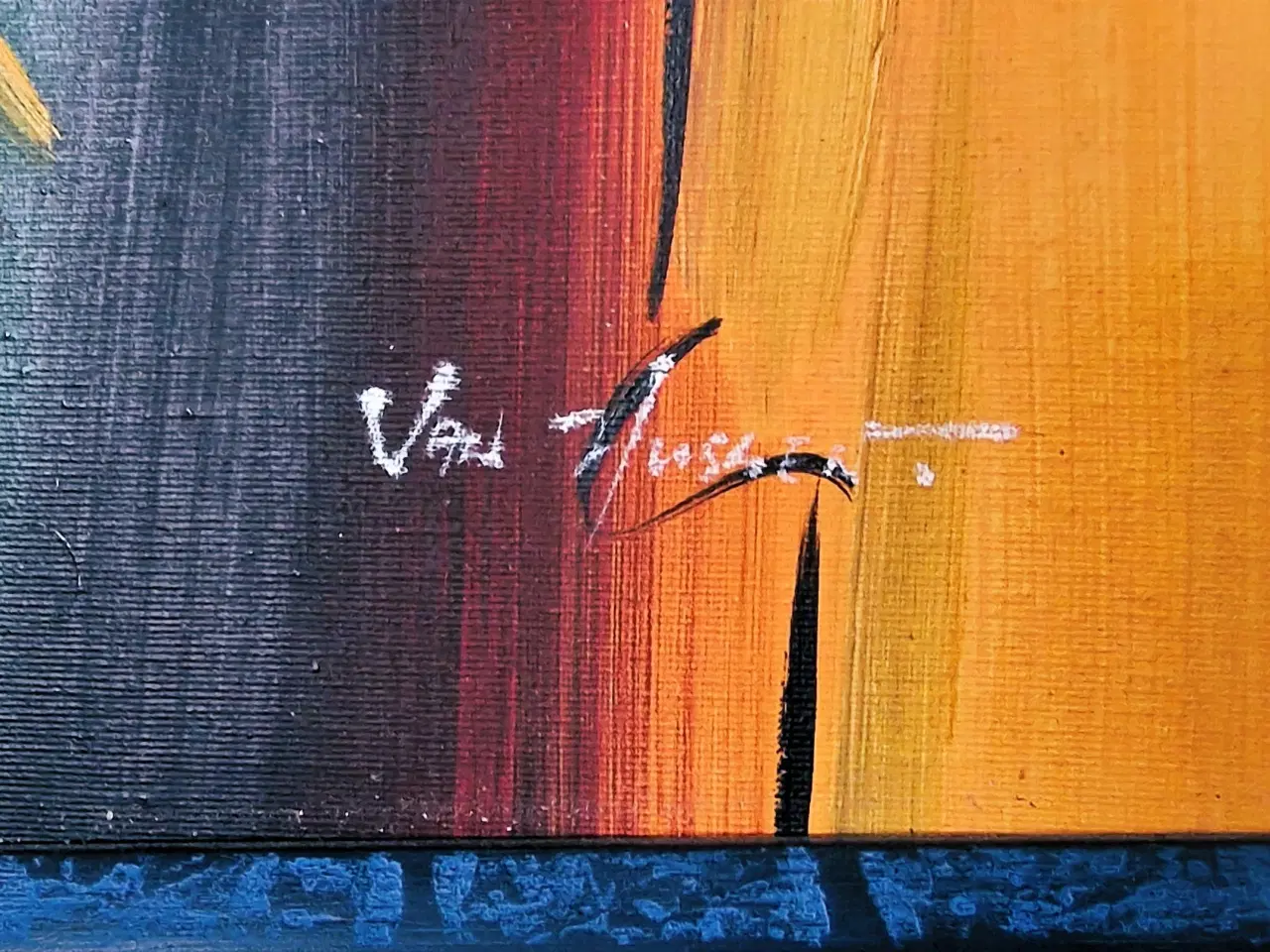 Billede 5 - Abstrakt "Van Hussen" maleri. 