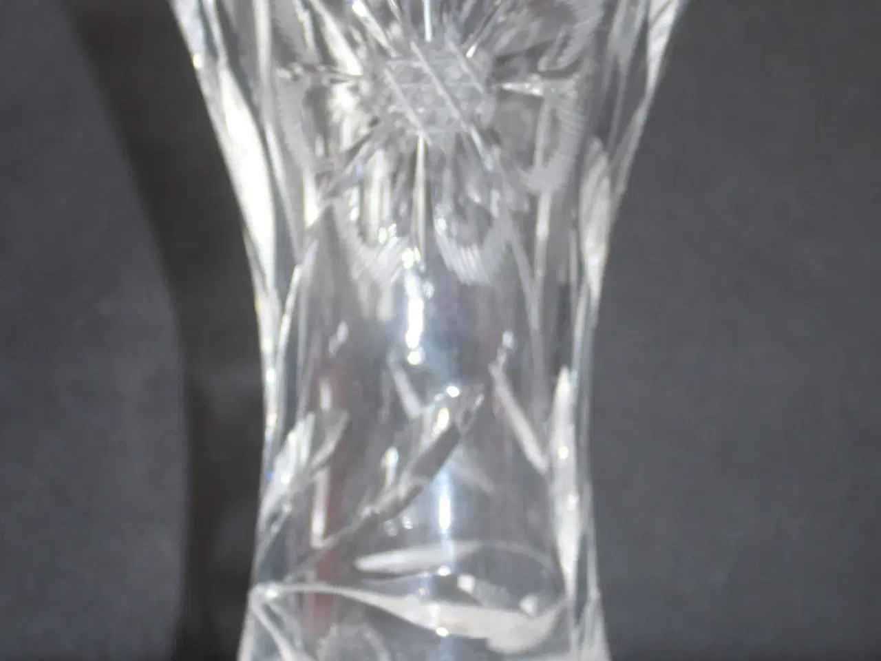 Billede 3 - Vase, slebet Krystal