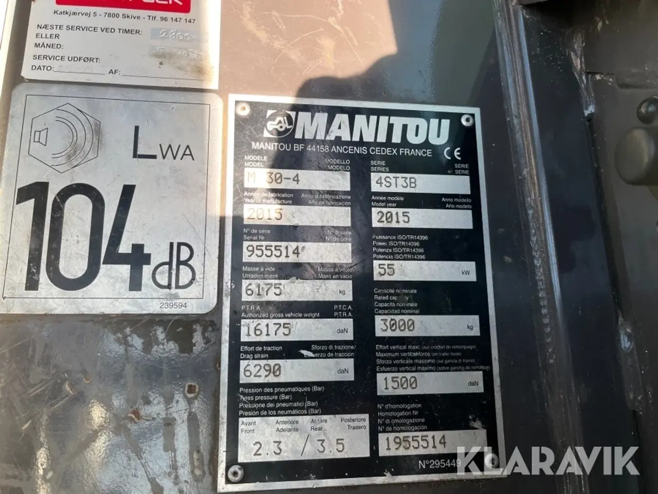 Billede 7 - Diesel Truck Manitou M30-4 4x4