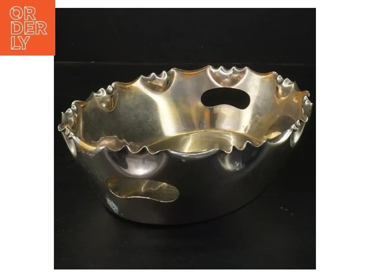 Billede 2 - sølvfarvet serveringsfad (str. 26x18x5cm)