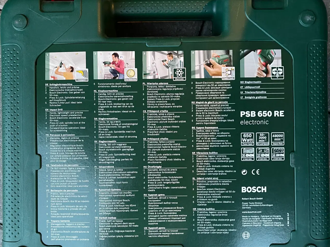 Billede 4 - Bosch PSB 650 RE Slagboremaskine 