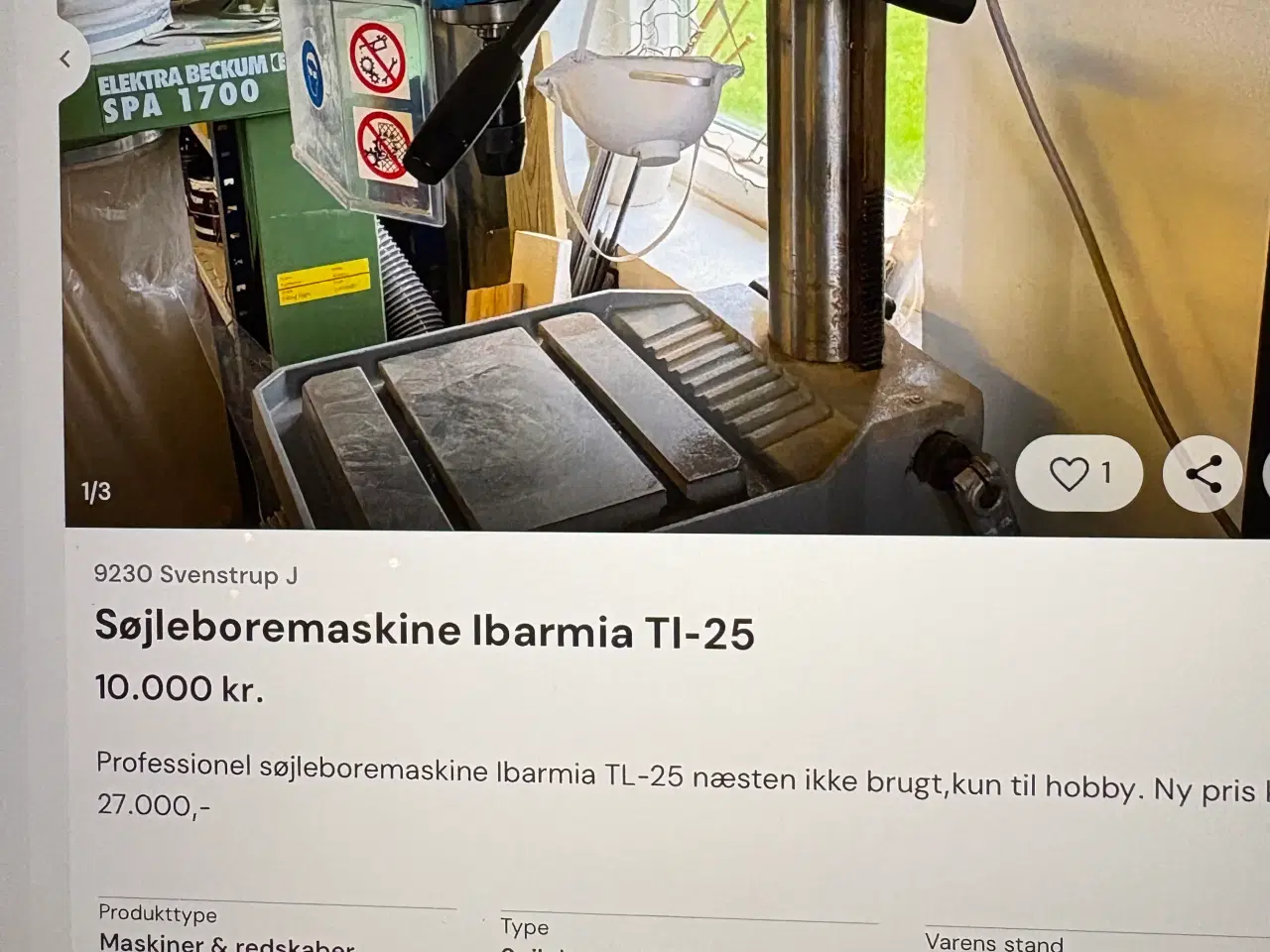 Billede 3 - Søjleboremaskine Ibarmia Tl-25