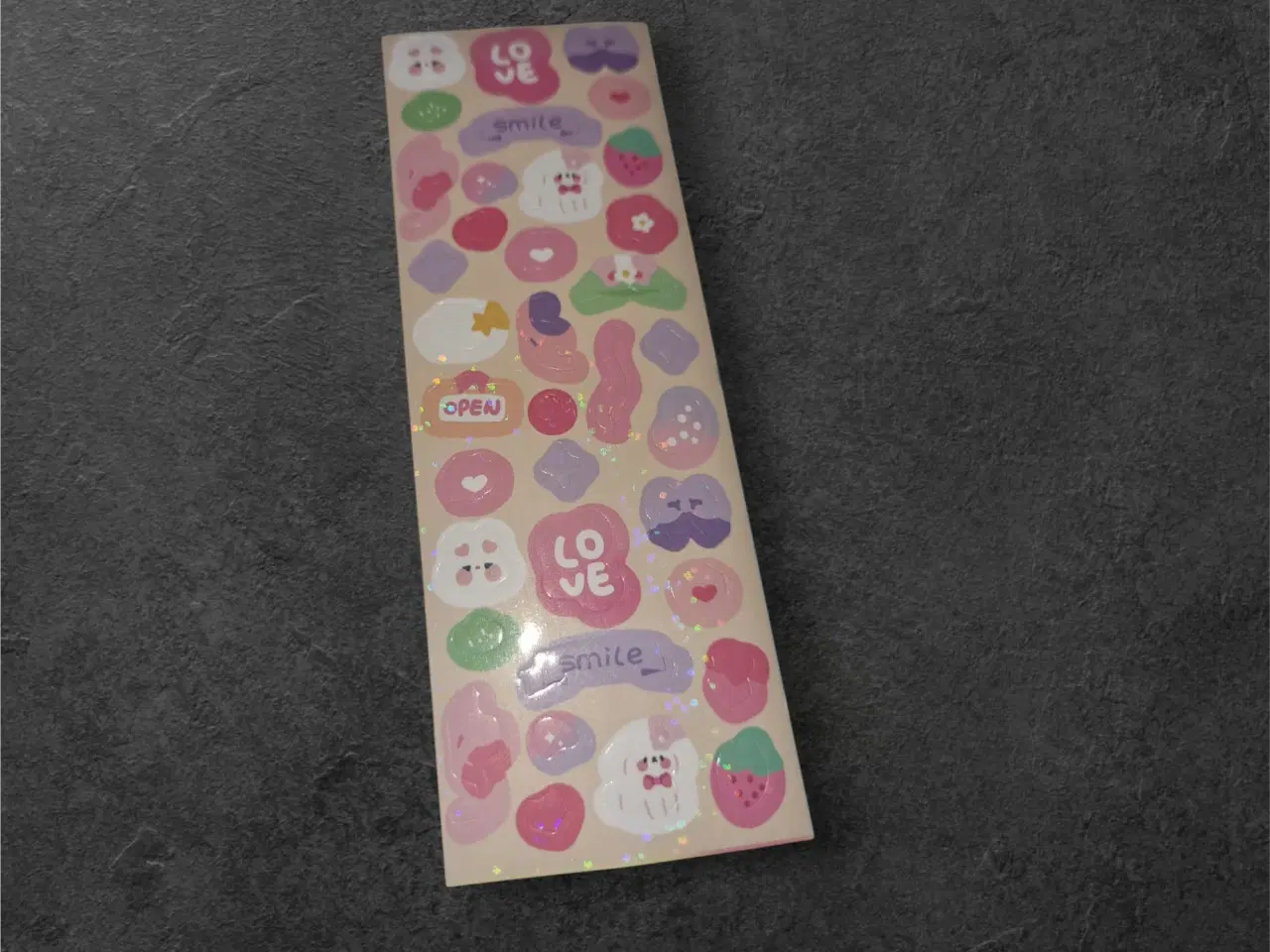 Billede 7 - Sødme og glitter – klistermærker med bjørne, hjert