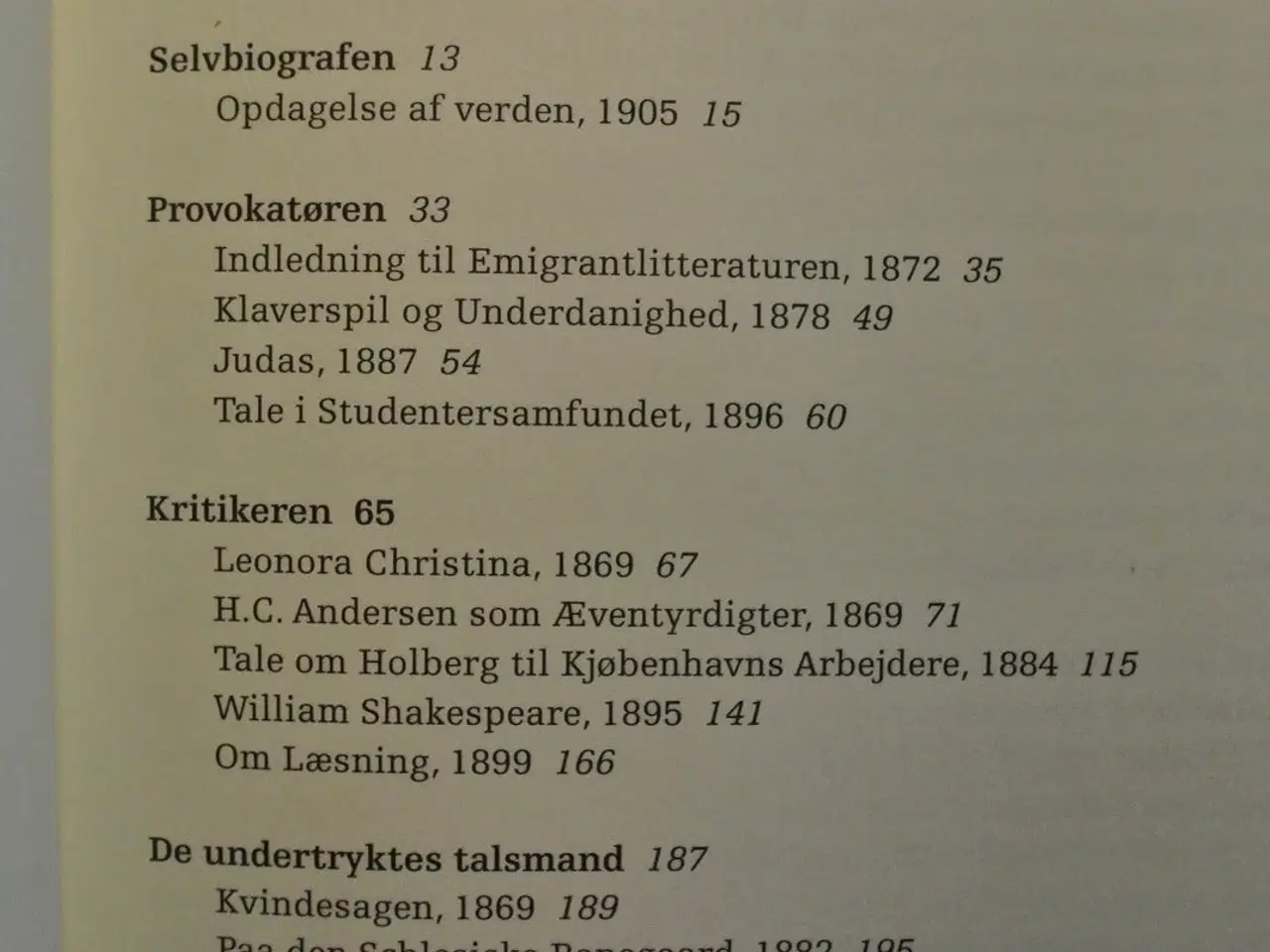 Billede 2 - georg brandes - den mangfoldige - en antologi, ved