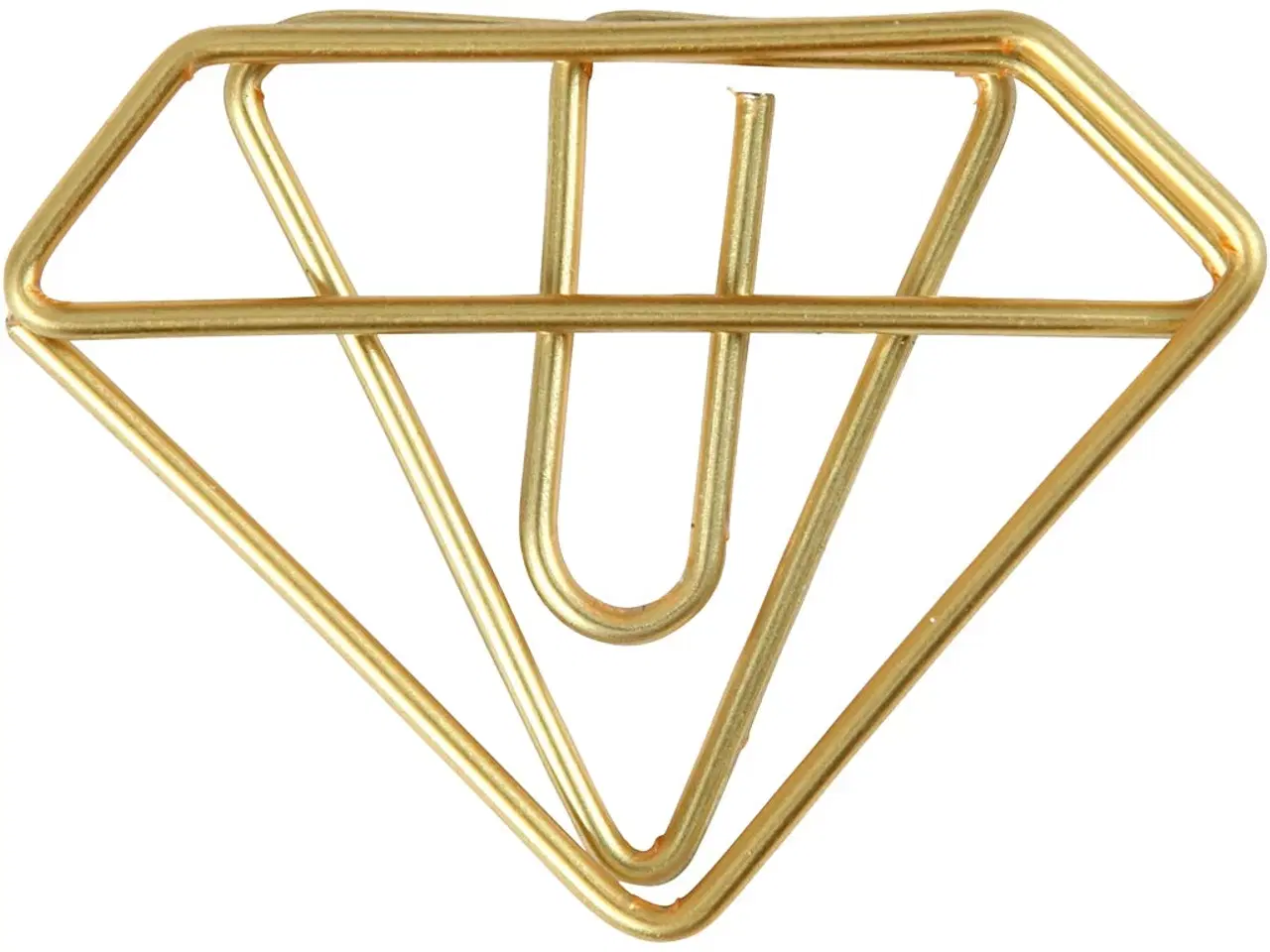 Billede 1 - Diamantformede Guldklips - 6 stk. til Dekoration