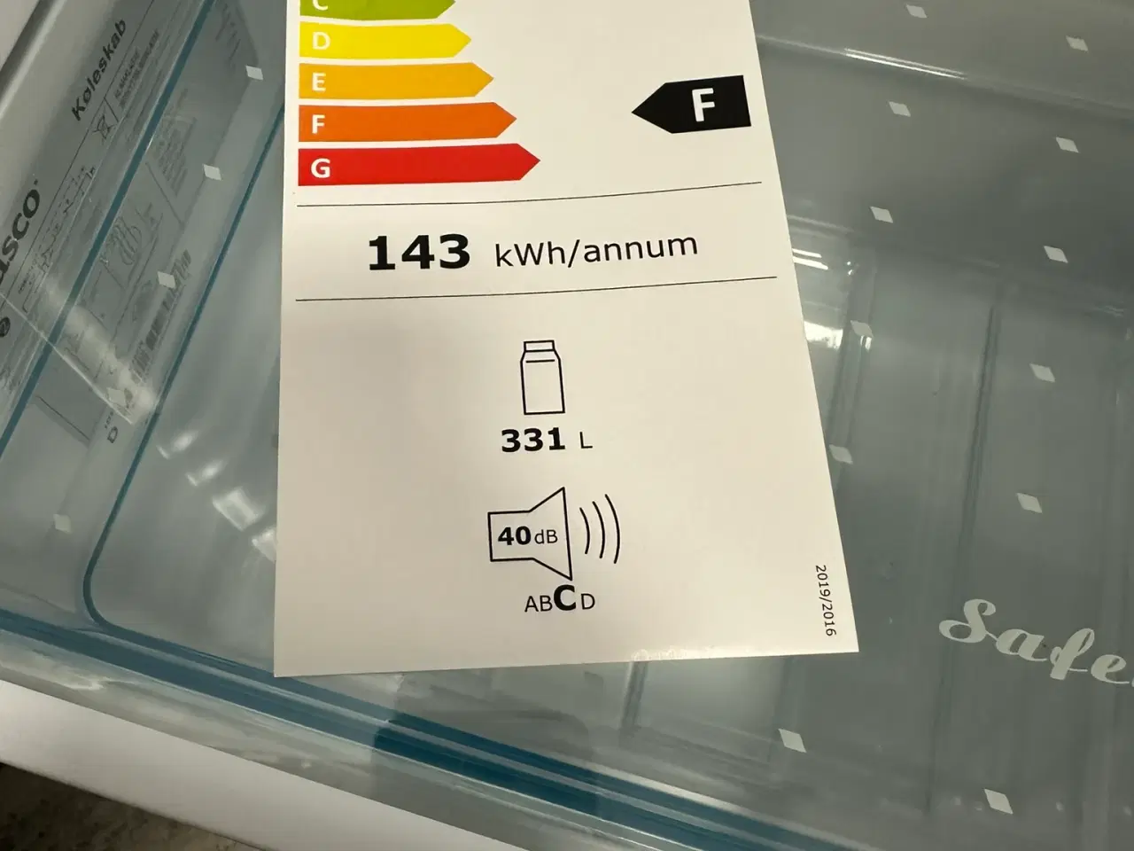 Billede 1 - Køleskab , som ny 170cm høj / 330Liter