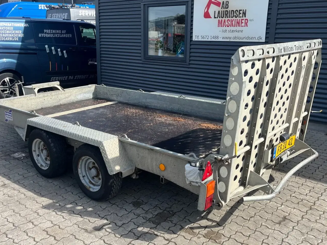 Billede 2 - Ifor Williams GH 126 Maskintrailer
