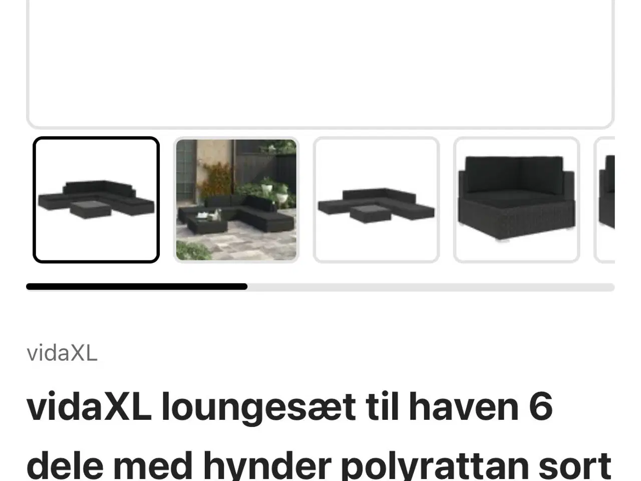 Billede 4 - Loungesæt inkl. hynder.