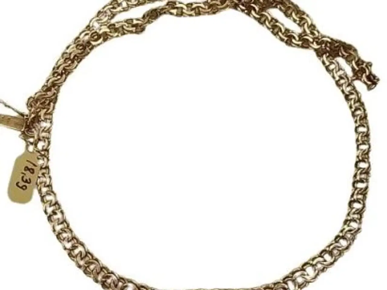 Billede 1 - Halskæde bismark med forløb 8kt. guld