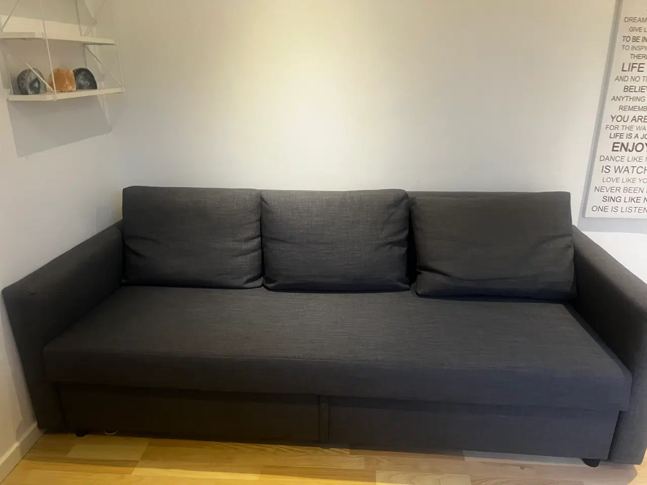 Billede 1 - Sovesofa mørkegrå fra IKEA 