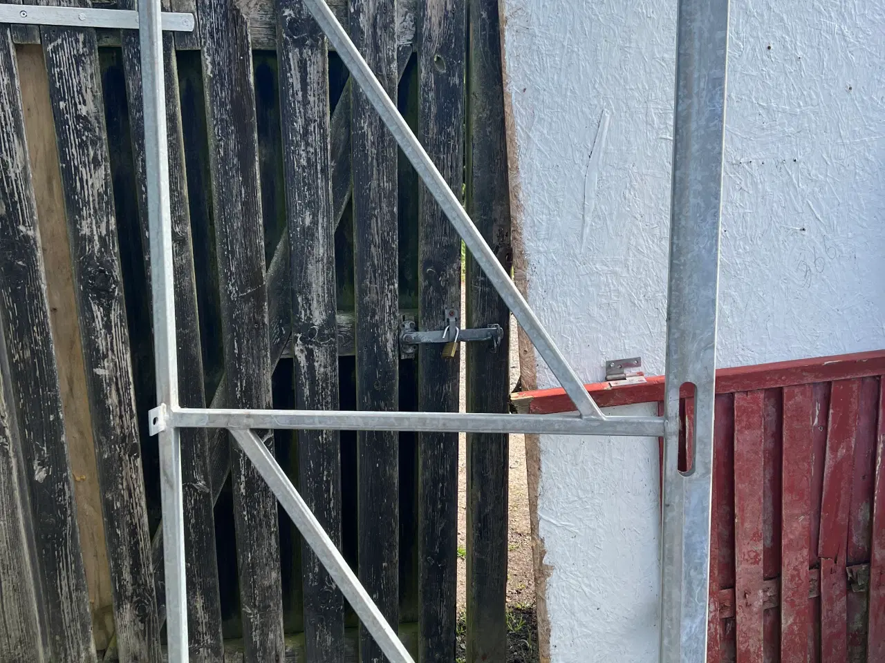 Billede 6 - Ny galvaniseret havelåge skelet mål 100X200
