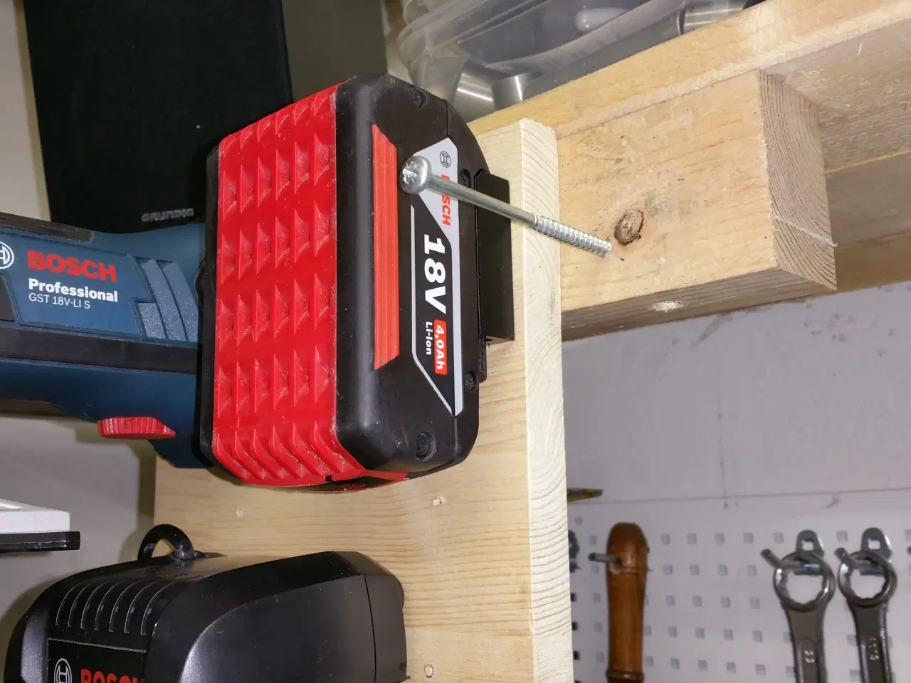 Billede 5 - Tilbehør til elværktøj,Blå Bosch 18v - Div. Beslag