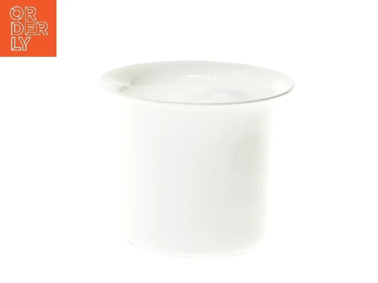 Billede 4 - Holmegaard urtepotteskjuler med rytter motiv fra Holmegaard (str. Ø 19x16 cm)